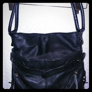 Botkier black leather bag loads of pockets and zip